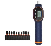 CUDTAPI Cacciavite dinamometrico Digitale 1/4 '' Magnetic Drive 7.08-70.8 in-lbs 10 Pezzi Set di Punte da Trapano Strumento di Riparazione Chiave a Mano di Coppia Regolabile(GMS8)