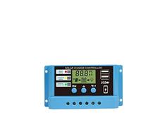 CUDTAPI Controller Ibrido Eolico-Solare Regolatore Solare Batteria al Litio 12V Lampione Stradale Fotovoltaico Intelligente Ricarica PWM(Lithium Charging 10A)
