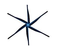 CUDTAPI Display a ventaglio con Ologramma 3D Videoproiettore di Animazione 3D Luce pubblicitaria Cartello a LED Trasmetti Video di Immagini(115cm)