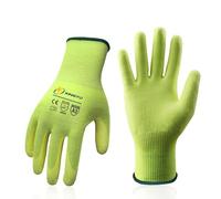 CUDTAPI Guanti Resistenti al Taglio Guanti Resistenti al Taglio da Lavoro protettivi di Livello 5 for Uomini e Donne Giardino for Meccanici edili