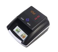 CUDTAPI Macchina per Il conteggio dei Contanti Contatore di Denaro con conteggio dei valori Che rileva la Macchina for rivelatore banconota Checker USD/EUR Rilevatore Falso(LCD with Battery)