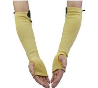 CUDTAPI Protezioni for Le Braccia Resistenti al Taglio, Lunghe 45 cm, Resistenti alle Alte Temperature, Lavabili, di Grado 3, Resistenti al Calore, realizzate in Fibra aramidica