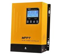 CUDTAPI Regolatore di Carica Solare 60A MPPT Solar Charge Controller 12V24V48V Auto Battery Regulator Panel Max 150V Input for Lithium Sealed Gel And Flooded(Yellow)