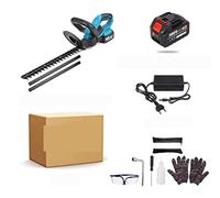 CUDTAPI Tagliasiepi a Batteria 21V Tagliasiepi da Giardino for Uso Domestico Potatura Sega Rasaerba Tagliasiepi Elettrico Attrezzo da Giardino(with 1 Battery Set)