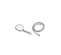 CUDVOLHTU Doccia da bagno con 3 funzioni, doccetta portatile, rubinetto, tubo flessibile da 1,5 m, set di asta di sollevamento regolabile(Chrome 3 PCS)