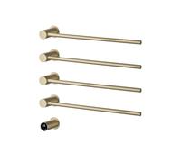 CUDVOLHTU Scaldasalviette da bagno a incasso, scaldasalviette elettrico termostatico, portasciugamani intelligente, for la casa, SUS304(4 brushed gold,OTHER_110V)