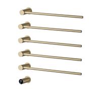 CUDVOLHTU Scaldasalviette da bagno a incasso, scaldasalviette elettrico termostatico, portasciugamani intelligente, for la casa, SUS304(5 brushed gold,OTHER_220V)