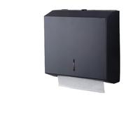 CUDVOLHTU Scatola For Tovaglioli Di Carta Nera, Porta Tovaglioli Di Carta Antifurto In Acciaio Inossidabile 304 Con Serratura A Chiave(Black-glue)