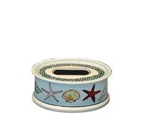 CUDVOLHTU Scatola porta fazzoletti in ceramica for la casa e il soggiorno, scatola portaoggetti decorativa for tavolo da tè e scrivania(A)