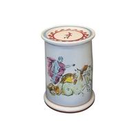 CUDVOLHTU Scatola porta fazzoletti in ceramica for la casa e il soggiorno, scatola portaoggetti decorativa for tavolo da tè e scrivania(D)