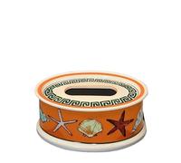 CUDVOLHTU Scatola porta fazzoletti in ceramica for la casa e il soggiorno, scatola portaoggetti decorativa for tavolo da tè e scrivania(C)