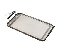 CUDVOLHTU Vassoio in acrilico in stile nordico, piatto da dessert creativo alla moda for il pomeriggio, vassoio da portata for il tè, piatto for dolci, uso domestico(Gun gray tray large)