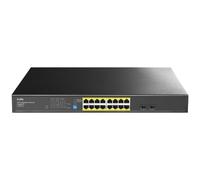 Cudy Switch Gigabit Ethernet Non Gestito PoE+ 16 Porte, 200W, 16 Porte Gigabit PoE+, 2 SFP, Modalità CCTV/VLAN/Extend, Montaggio Rack 19", 802.3af/at, GS1020PS2