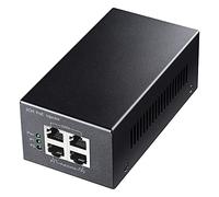 Cudy 2 Channel Gigabit Poe Injector, 10/100 / 1000Mbps, 2 Gigabit Ingresso, 2 Poe Uscita, 2 x 30 Watt Adattatore Poe, Montaggio a Parete, Sono conformi 802.3at / 802.3af, 48V