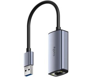 Cudy Adattatore da USB 3.0 a Ethernet 2,5G, USB-A, RJ45, UE25A | Da USB-A 3.0 a RJ45 2,5 GbE, 10/100/1000/2500 Mbps, chip Realtek, plug and play, Wake-on-LAN, controllo di flusso
