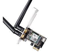 Cudy Adattatore PCI-E AX3000 Wi-Fi 6 Bluetooth 5.2, Intel AX200, WE3000 | AX3000 Wi-Fi 6 dual-band, BT 5.2, Intel AX200, 2402 574 Mbps, OFDMA, MU-MIMO, PCI-E x1, 2 antenne, WPA3, Windows 10/11