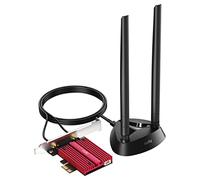 Cudy Adattatore PCIe AX5400 con Wi-Fi 6E, Bluetooth 5.3 e OFDMA, WE4000 | Dongle PCI-Express WiFi 6E BT 5.3, 2402 574 Mbps, 6 GHz, dissipatore di calore, Intel AX210, A2DP/HFP/HSP, profe