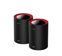 Cudy M3000 2-Pack Dual-band (2.4 GHz/5 GHz) Wi-Fi 6 (802.11ax) Nero Rosso 1 Interno