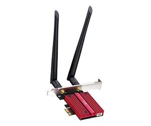 Cudy AX5400 WiFi 6E PCIE Schede Per PC, Bluetooth 5.2, Modulo AX210 all'interno, Bluetooth 5.2/5/4.0, 802.11ax/ac/n/g/b/a, Windows 11/10 64 bit, WE3000S V2