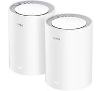 Cudy Dual Band BE3600 WiFi 7 Sistema Mesh Wi-Fi, 3,6 Gbps 160 Mhz, copertura fino a 4.800 mq, 3 porte Gigabit, compatibile con Multi-VPN, controllo APP Cudy (M3600, confezione da 2)