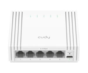 Cudy Easy Smart Switch a 5 porte da 2,5 G Professional Access Point, HS105U | 5 porte da 2, 5 GbE, alimentazione tramite Type-C, velocità di 25 Gbps, gestione tramite configurazione web, QoS, LAG