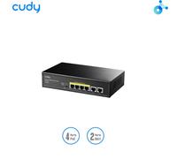 CUDY FS1006P. Switch PoE a 4 porte 10/100 Mbps+2 uPLINK Vlan/Extend, 65W