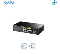 CUDY FS1010P. Switch PoE a 8 porte 10/100 Mbps+2 Uplink Vlan/Extend, 120W