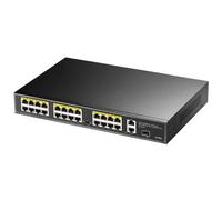 CUDY FS1026PS1 - SWITCH 24-PORT 10/100M POE+ - 2 GIGABIT PORT- 1SFP 300W