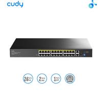 CUDY FS1026PS1. Switch PoE a 24 porte 10/100 Mbps+2 Uplink Gbps Vlan/Extend, rack 300W