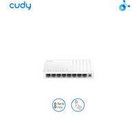 CUDY FS108D. Switch non gestito a 8 porte 10/100 Mbps, plastica