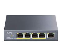 Cudy GS1005P Switch Ethernet Gigabit 5 Porte Poe+ 60W, 4 Porte 10/100/1000Mbps Poe+, Switch Unmanaged, No Alimentazione Aggiuntiva, 802.3af/at