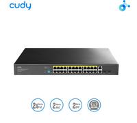 CUDY GS1026PS2. Switch PoE a 24 porte Gbps+2 Uplink Gbps+2 SFP,rack,300W