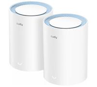 Cudy M1200 Pack de 2 Sistemas WiFi Mesh AC1200 Dual Band - 867Mbps en 5GHz, 300Mbps en 2,4GHz - 1x Puerto LAN 10/100Mbps, 1x Pu