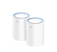 Cudy M1200 Pack de 2 Sistemas WiFi Mesh AC1200 Dual Band - 867Mbps en 5GHz, 300Mbps en 2,4GHz - 1x Puerto LAN 10/100Mbps, 1x Pu