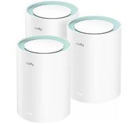 Cudy M1300 Pack de 3 Sistemas WiFi Mesh AC1200 Dual Band - 867Mbps en 5GHz, 300Mbps en 2,4GHz - 1x Puerto LAN 1000/100/10Mbps,