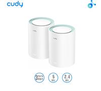 CUDY M1500.Mesh Wi-Fi 6,AX1500 3 porta Gbps fino a 1201Mbps+300Mbps gestibile con App Cloud, 2Pz