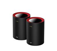 Cudy M3000 2-Pack Dual-band (2.4 GHz/5 GHz) Wi-Fi 6 (802.11ax) Nero Rosso 1 Interno