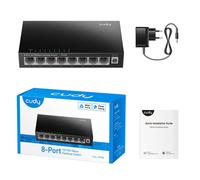 CUDY SWITCH DA RETE 8 PORTE FAST ETHERNET 10/100 MBPS | NERO