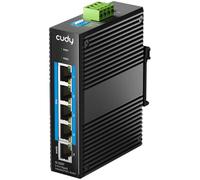 Cudy Switch di Rete Industriale PoE 5 Porte Gigabit, 802.3 at/af PoE, Switch da Rack DIN IP40, Protezione da Inversione di Polarità, Prevenzione Tempeste Broadcast, IG1005P