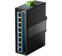 Cudy Switch di Rete Industriale PoE 8 Porte Gigabit, 802.3 at/af PoE, Switch da Rack DIN IP40, Protezione da Inversione di Polarità, Prevenzione Tempeste Broadcast, IG1008P