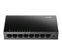 Cudy Switch Gigabit 8 Porte, Facile Gestione Intelligente, Plug & Play Da Scrivania/Montaggio A Parete, Metallo Robusto, Supporto QoS, Vlan, IGMP DHCP, GS108E