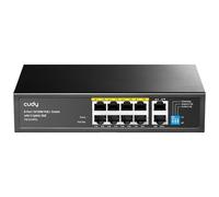 Cudy Switch PoE+ non gestito a 10 porte 10/100 Mbps, FS1010PG | 8 porte 802.3af/at FE, 2 porte GbE upstream, capacità di 5, 6 Gbps, isolamento delle porte/modalità 250 m tramite DIP