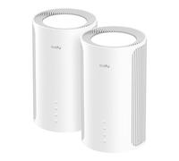 Cudy Tri-Band WiFi 7 BE11000 Sistema Mesh per tutta la casa, 6-Stream 10 Gbps, 4 porte × 2.5G, MU-MIMO, Multi-VPN, Cudy APP, Smart Antenne interne, M11000 Confezione da 2