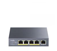 Switch CUDY 5 porte Gigabit Ethernet 4 PoE+ 10 Gbps Rack senza ventola AC/DC