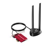 Cudy AX5400 WiFi 6E PCIe Card, Bluetooth 5.2 Adattatore PCIE, AX210, Adattatore Wireless a Banda Tri, Staffa a Basso Profilo, WPA3, Mu-Mimo, Ofma,Windows 11/10 64 Bits, WE4000