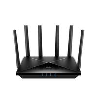 Cudy WiFi Router 7 2.5G Dual Band BE6500 - Velocità fino a 1000Mbps - 4 Porte - 6 Antenne Fisse 5dBi - Tecnologia MU-MIMO - Nero