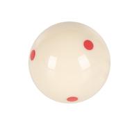 Cue Ball, Standard Billiard Pool Ball, Durevole Resin Construction with 6 Red Dot Markers, Precision Training Accessory for Players Beginners Enthusiasts Practice Family Table Tournament