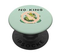Cue Frog Pixel for America Political Protest Design No King PopSockets PopGrip Adesivo
