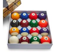 Cue-King Palle da Biliardo Grado AA - Set Regolamentare 2-1/4" - Premium a Pois e Strisce