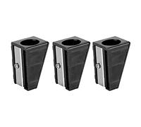 Cue Tip Trimmer Portatile per Biliardo e Snooker - 3 Pezzi Strumento di Riparazione con Punta Precisa, Shaper per Pool Cue Nero Design Ergonomico Temperamatite